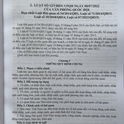 Sách Luật Hải Quan, Luật Thuế Xuất Khẩu, Thuế Nhập Khẩu, Luật Quản Lý Ngoại Thương – Quy Định Về Thủ Tục Hải Quan Đối Với Hàng Hóa Xuất Khẩu, Nhập Khẩu (V2603D)