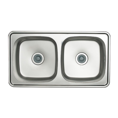 Bồn rửa chén inox 304 2 ngăn cao cấp Lizens ISD 870