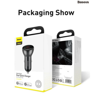 Tẩu sạc nhanh đa năng Baseus TZCCBX-B0G - hàng nhập khẩu