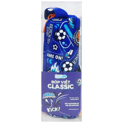 Bóp Viết Clever Hippo Classic Active Sport - HA0119/BLUE - Màu Xanh Dương
