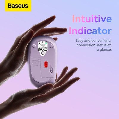 Chuột không dây Baseus F01B Tri-Mode Wireless Mouse  Bluetooth & 2.4GHz- hàng chính hãng