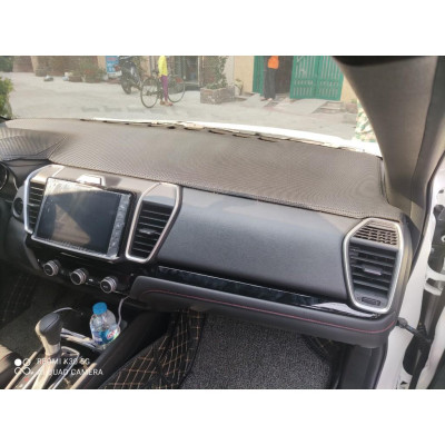 Thảm Taplo Da Carbon Dành Cho Xe Honda City 2021 Chất Liệu Da Cao Cấp