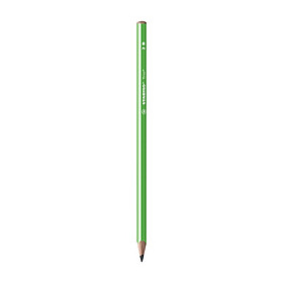 Bút chì gỗ STABILO Trio 369 2B thân tam giác sọc trắng - Cam