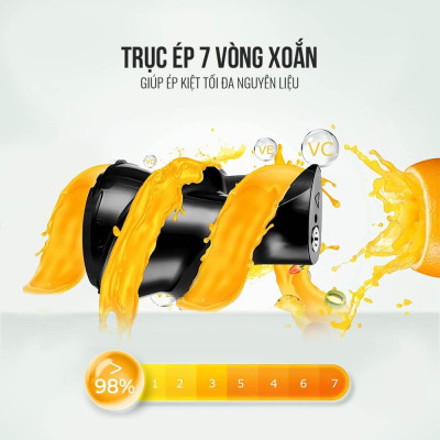 Máy ép chậm Elmich JEE - 1855OL, công suất 240W, ống tiếp nguyên liệu rộng 83mm, độ ồn cực thấp 55 dB - Hàng chính hãng (New)