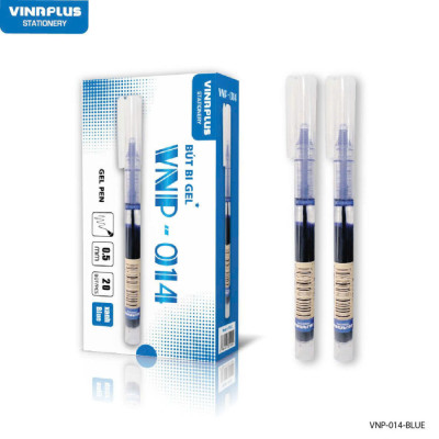 Bút Mực Gel Bi Nước Văn Phòng 2 Màu Đen Xanh Vinaplus Ngòi 0.5mm Dành Cho Văn Phòng Sinh viên Học Sinh