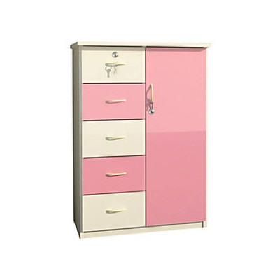 Tủ nhựa Đài Loan 1 cánh 5 ngăn T225 84 x 45 x 120 cm