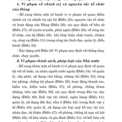 Hỏi - đáp về xử lý vi phạm kỷ luật của Đảng (bản in 2024)