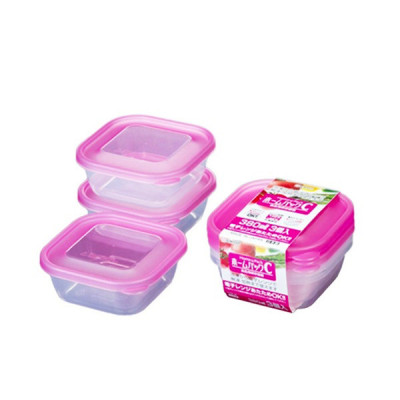 Combo 03 Bộ hộp thực phẩm Nakaya 380ml - Nội địa Nhật Bản (03 hộp/Bộ)