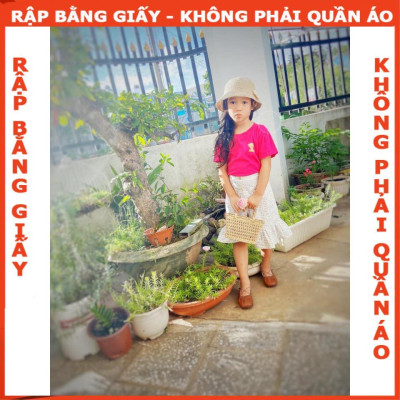 Rập giấy A0 set chân váy áo croptop bé gái mã R25 (BẢN VẼ)