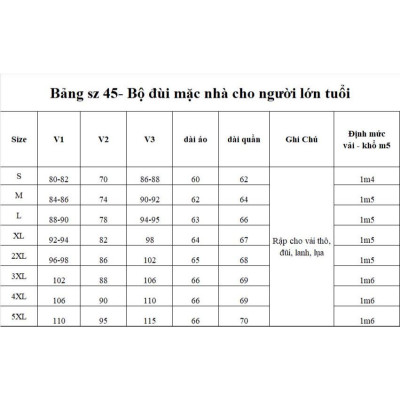 Rập Giấy A0 bộ mặc nhà cho mẹ mã 45