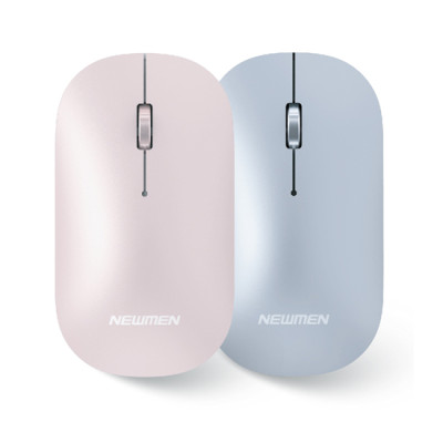 Chuột máy tính không dây Newmen D566 (Dual Mode BT5.0 & 2.4 Ghz) - Bạc - Hàng chính hãng
