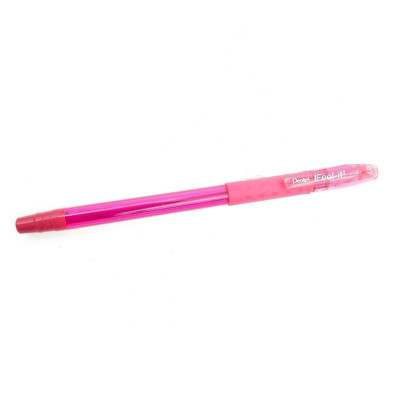 Bút Bi Nắp Đậy Pentel 0.7 BX487P - Màu Hồng