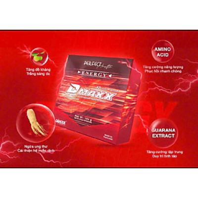 DMAXX thức uống bổ sung vitamin năng lượng không đường DAMODE 32 gói màu đỏ mỗi gói 2,2gr