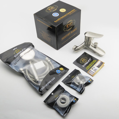 Bộ vòi sen nóng lạnh Inox SUS 304 Eurolife EL-ORCHID 01-1 (Trắng vàng)