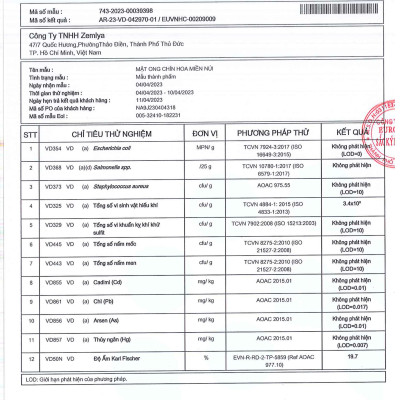 Combo Mật ong rừng Hoa Miền Núi - 100% mật ong chín Honimore 990g