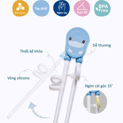 BỘ ĐŨA XỎ NGÓN CHO BÉ TẬP ĂN KUKU KU3038 - 2 YEARS UP