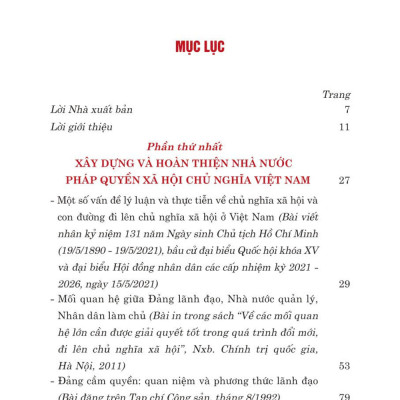 Quốc Hội trong tiến trình đổi mới đáp ứng yêu cầu xây dựng, hoàn thiện nhà nước pháp quyền xã hội chủ nghĩa ở Việt Nam - bản in 2024
