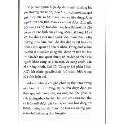 Những Nhà Tư Tưởng Lớn - Adorno Trong 60 Phút - Vanlangbooks