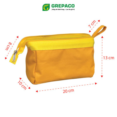 Hộp Đựng Bút Viết Đa Năng Grepaco Bằng Vải Bố Canvas Tote Đẹp Nhiều Ngăn Dạng Túi Đựng Dụng Cụ Đồ Dùng Học Tập, Phụ Kiện Học Sinh, Sinh Viên, Đồ Cá Nhân Văn Phòng – Hàng Chính Hãng