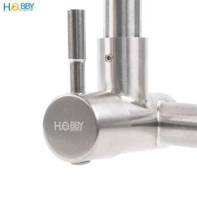 Vòi rửa chén lạnh gắn tường Inox 304 Hobby home decor VT2