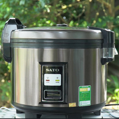 Nồi Cơm Điện Công Nghiệp SATO 60C015 6.0 L - Thiết kế sang trọng, hiện đại, màu sắc trang nhã - Miễn phí vận chuyển toàn quốc - Tặng một ấm siêu tốc Inox- Hàng CHính Hãng