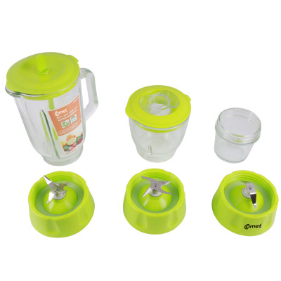 Máy xay sinh tố Comet CM9986 – 2 cối thủy tinh chống trầy, dung tích 1.25L, công suất 350W – Xay sinh tố, thịt, gia vị – Hàng chính hãng, bảo hành 12 tháng