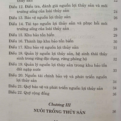 Luật Thuỷ Sản ( Sửa đổi, bổ sung năm 2020, 2024)