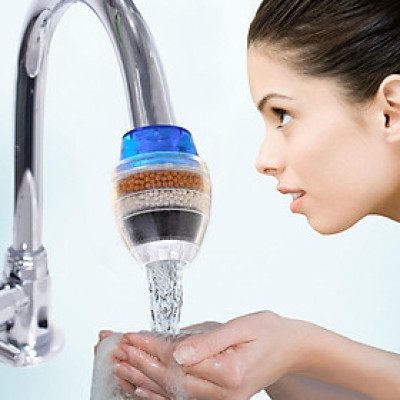 Đầu Lọc Nước Trực Tiếp Tại Vòi 5 Tầng Than Hoạt Tính Nhanh Chóng Đơn Giản Tiện Lợi Đem Lại Nguồn Nước Tinh Khiết Cho Gia Đình
