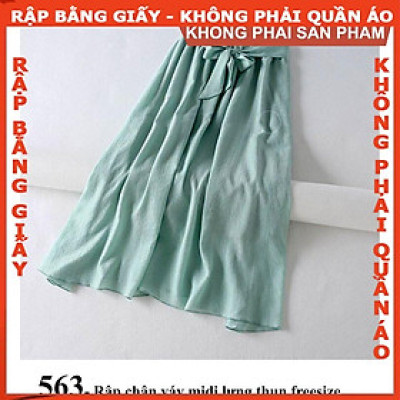 Rập giấy A0 mã 563 (BẢN VẼ) rập chân váy lưng thun