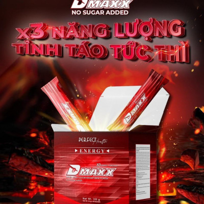 DMAXX thức uống bổ sung vitamin năng lượng không đường DAMODE 20 gói dùng thử màu đỏ