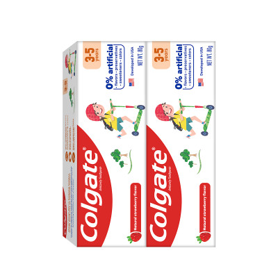 Bộ đôi kem Đánh Răng Colgate Trẻ em thiên nhiên 3-5 tuổi 80G
