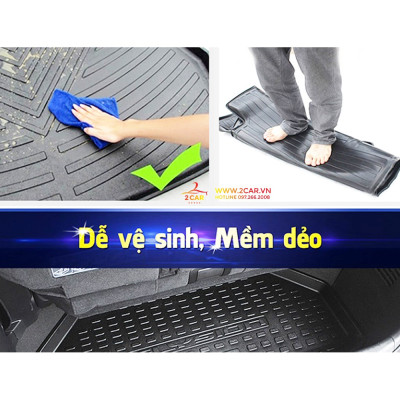 Lót cốp nhựa dẻo xe Toyota Innova 2006 - 2022 Hàng không mùi cao cấp