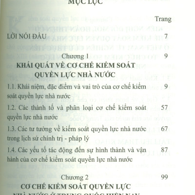 Cơ Chế Kiểm Soát Quyền Lực Nhà Nước Ở Trung Quốc Và Một Số Kinh Nghiệm Cho Việt Nam - TS. Vũ Kiều Oanh chủ biên 
