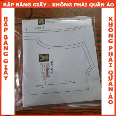 Rập giấy áo khoác bé trai mã R187 (BẢN VẼ)