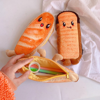 Túi Đựng Bút Cho Bé Hình Bánh Mì Dễ Thương PaKaSa - Hàng Chính Hãng 