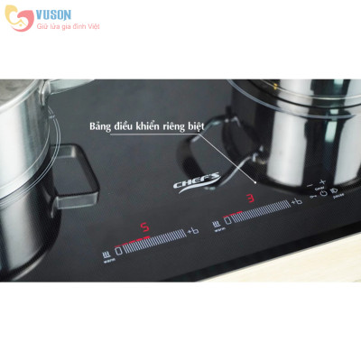 Bếp từ đôi Chefs EH-DIH888P - Hàng chính hãng