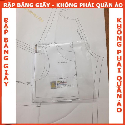 Rập giấy A0 đầm kiểu tay 3 tầng mã R336 (BẢN VẼ)