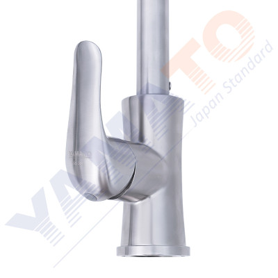 Bộ vòi rửa chén nóng lạnh Inox 304 Yamato cao cấp YCNI02 | kèm dây cấp nóng lạnh 