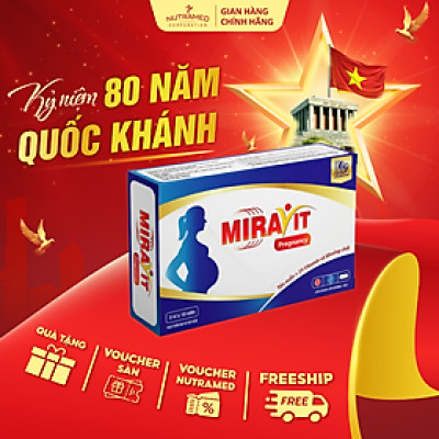 Viên uống Miravit Pregnancy bổ sung dưỡng chất thiết yếu cho phụ nữ mang thai (30 viên) - Nutramed