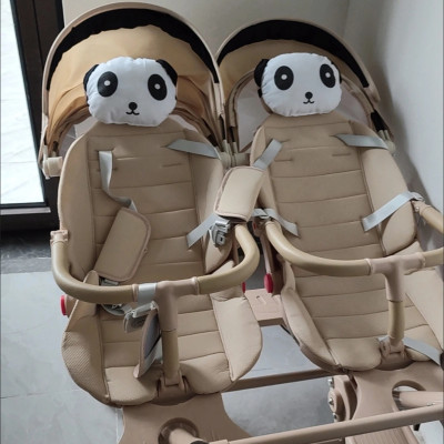 Xe đôi đẩy em bé đôi nhẹ có thể ngồi và nằm- gấp gọn khi đi du lịch ( sẵn hàng)