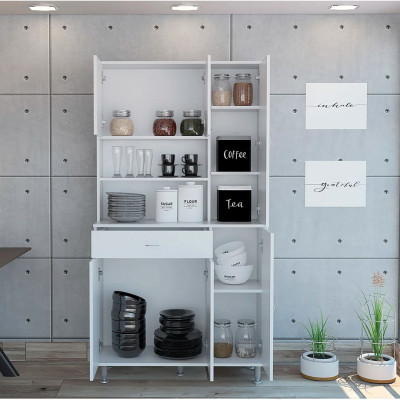 Tủ nhà bếp bằng gỗ thiết kế đơn giản SMLIFE Doumia