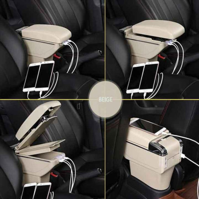 Bệ tỳ tay dành cho xe SOLUTO cao cấp tích hợp cổng sạc USB 