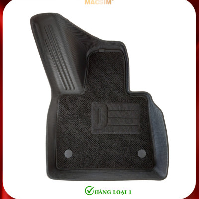 Thảm lót sàn ô tô 2 lớp cao cấp dành cho xe Ford Explorer 2019-nay (qd) nhãn hiệu Macsim chất liệu TPE màu đen