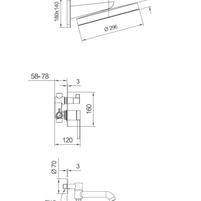 SEN TẮM ÂM TƯỜNG NÓNG LẠNH NHẬP KHẨU NGA GAPPO G7106 - HÀNG CHÍNH HÃNG