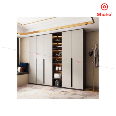 [Miễn phí lắp đặt & vận chuyển - Trả góp 0%] Tủ quần áo gỗ MDF lõi xanh chống ẩm cao cấp thiết kế thông minh tiện lợi với nhiều cánh và ngăn chứa - Màu sắc có thể đổi theo yêu cầu thương hiệu Ohaha - TACC007