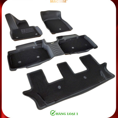 Thảm lót sàn ô tô 2 lớp cao cấp dành cho xe Ford Explorer 2019-nay (qd) nhãn hiệu Macsim chất liệu TPE màu đen