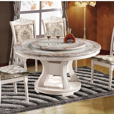Bộ bàn ăn tròn xoay nhập khẩu Tundo HHP-BA868-13 cao cấp