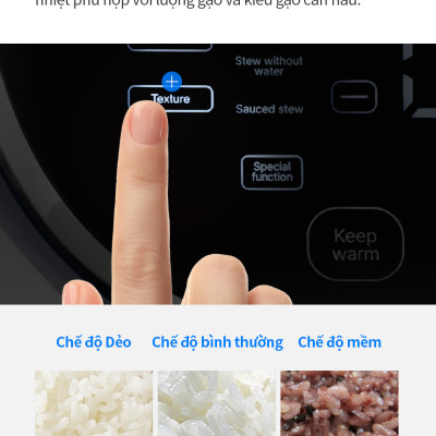 Nồi cơm điện cao tần Locknlock IH pressure rice cooker EJR526GRY (1.8 Lít)- Hàng chính hãng