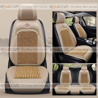 Áo trùm lót bọc ghế da xe ô tô Toyota Sienna da hạt gỗ tự nhiên v