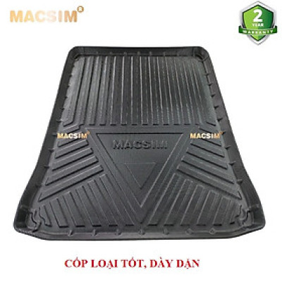 Thảm lót cốp qd xe ô tô BMW 5 series 520i/528i/530i 2018- 2020 nhãn hiệu Macsim chất liệu TPV cao cấp màu đen